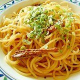 さんまの缶詰＆市販ソースで　ゆず醤油パスタ